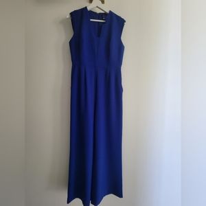 Tahari Arthur Levine Women's Royal Blue Jumpsuit  6P